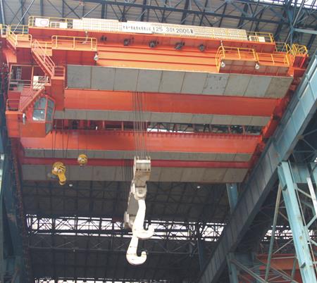 320 / 80ton Four Girders Casting Crane Bridge Crane