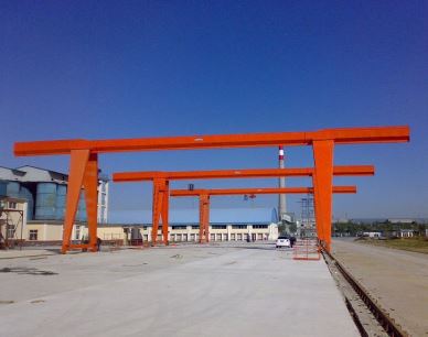 MH Light Duty mobila enda Girder Gantry kran 10 Ton